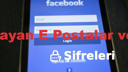 Kullanılmayan E Postalar ve Şifreleri